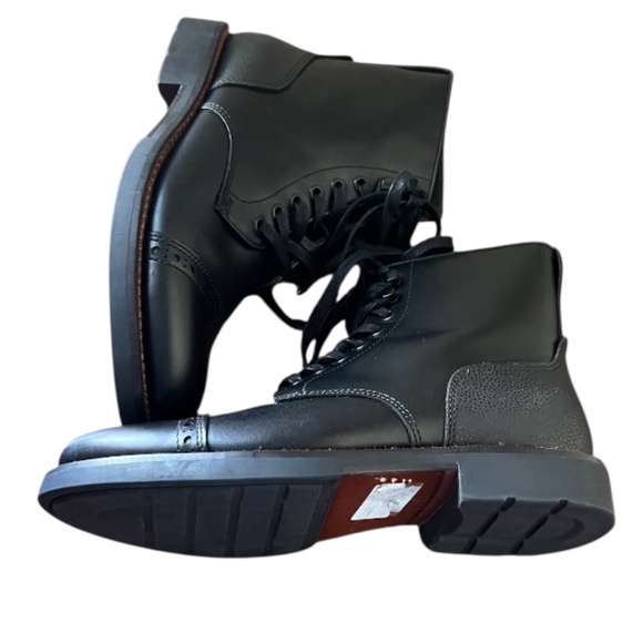 Coach‎ Bleecker Cap Toe Black Boots Men\'s 8D main image 8
